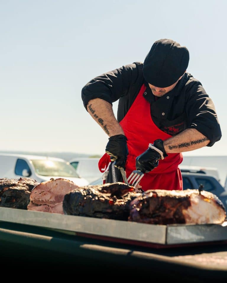 Jambon à la broche pour le BBB (Bien Boire en Beaujolais)